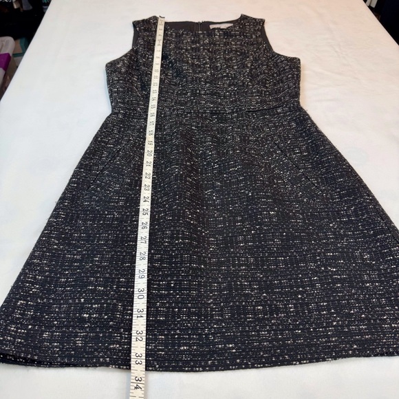 Banana Republic Black Boucle Tweed Fit & Flare Jumper - Picture 14 of 16